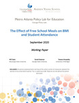 The Effect of Free School Meals on BMI and Student Attendance by Will Davis, Daniel Kreisman, and Tareena Musaddiq