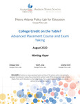 College Credit on the Table? Advanced Placement Course and Exam Taking by Ishtiaque Fazlul, Todd R. Jones, and Jonathan Smith